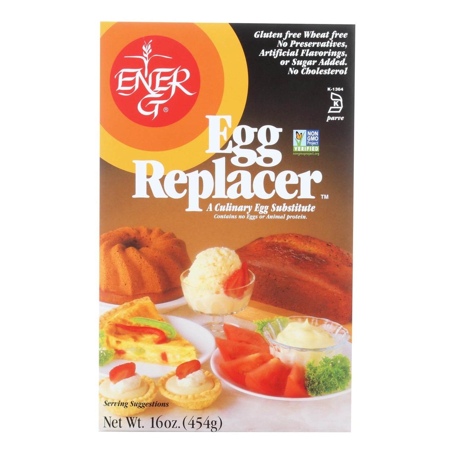 Ener-G Foods Egg Replacer, Vegan - 16 Oz, Case of 12