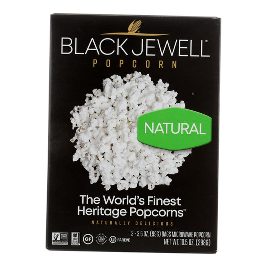 Black Jewell Microwave Popcorn 6-Pack: Natural, 10.5 Oz. Bags
