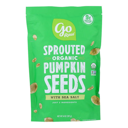 GoRaw Sprouted Pumpkin Seeds with Celtic Sea Salt (6 Pack of 14 Oz.)
