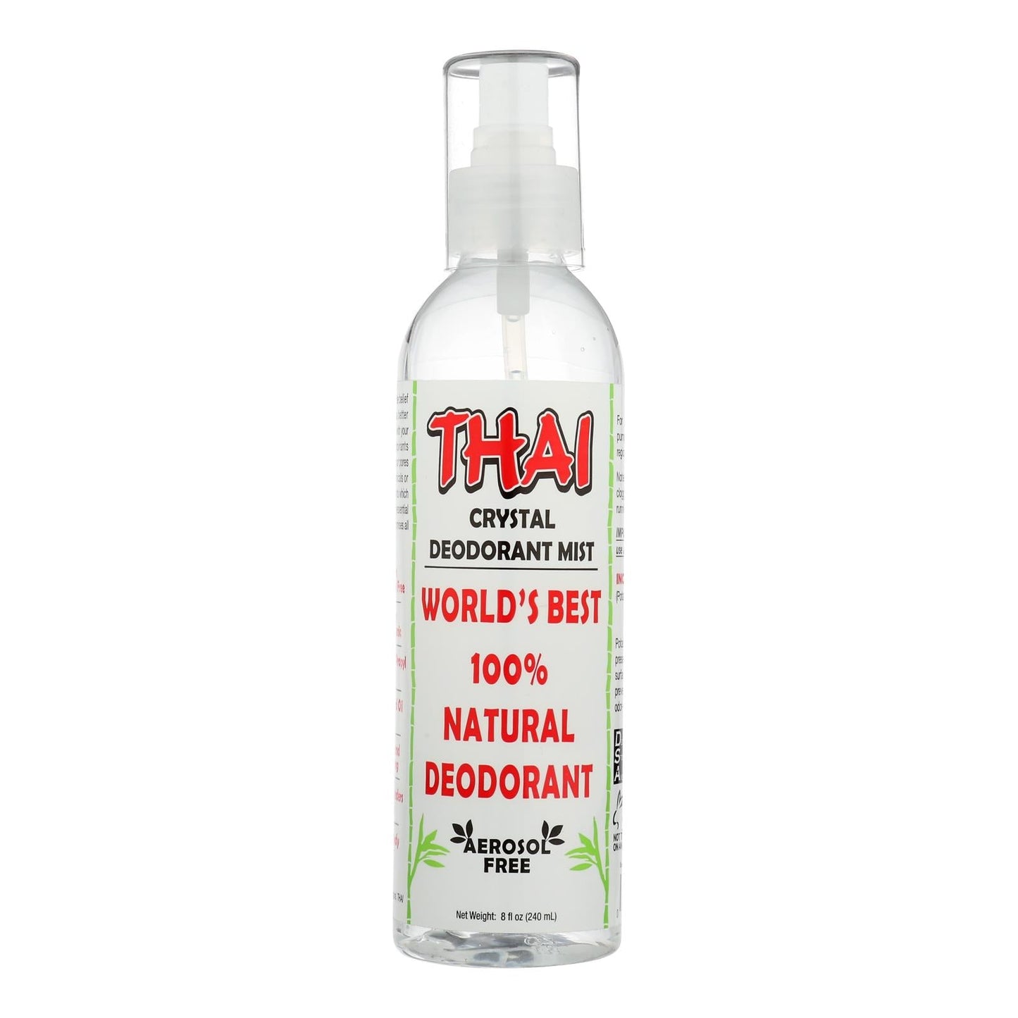 Thai Crystal Mist Deodorant Pump - 8 Fl. Oz.
