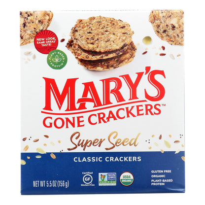 Mary's Gone Crackers Super Seed, Classic (Pack of 6 - 5.5 oz.)