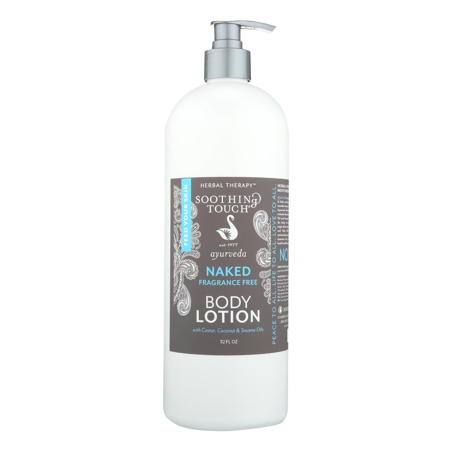 Soothing Touch Premium Naked Body Lotion, Healing Benefits, Refreshing 32 Fl Oz.