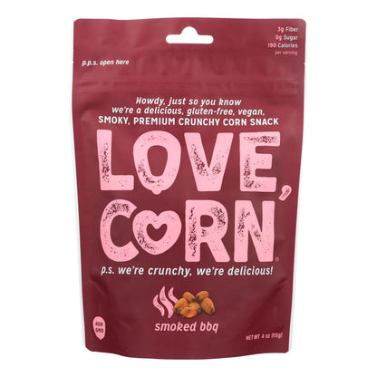 Love Corn Smoky Premium Crunchy Corn Snacks, 4 Oz., 12-Pack