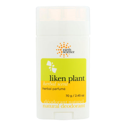 Earth Science Liken Plant Natural Deodorant - Herbal Parfume, 2.5 Oz