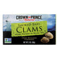 Crown Prince Smoked Baby Clams in Olive Oil (3 Oz, 12-Pack)