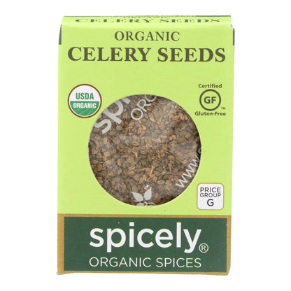 Spicely Organics Organic Celery Seeds, 0.35 Oz., Case of 6