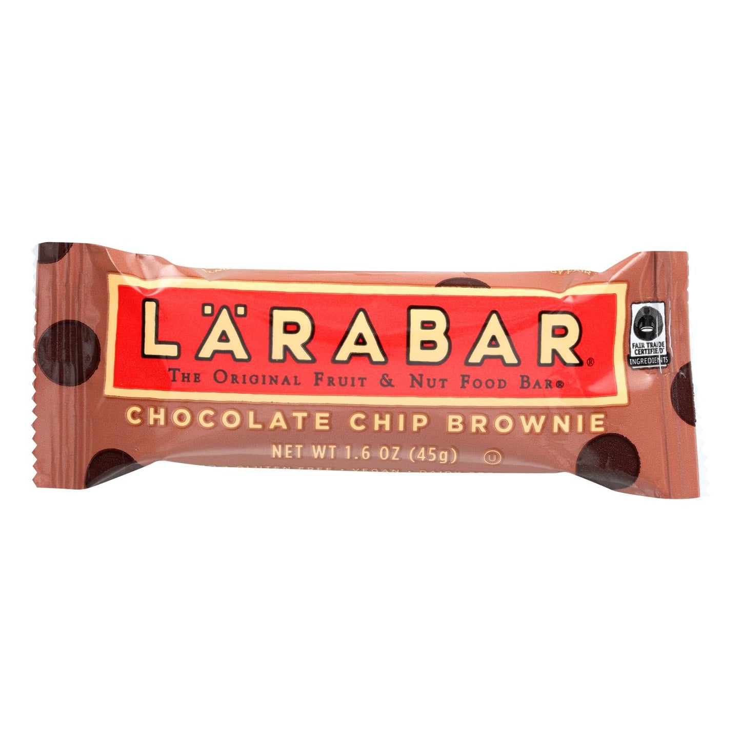 Larabar Chocolate Chip Brownie (Pack of 16) - 1.6 Oz.