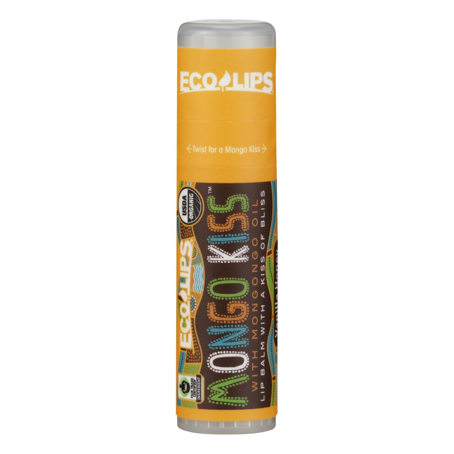 Eco Lips Organic Vanilla Honey Lip Balm, 15 Pack, 0.25 Oz Each