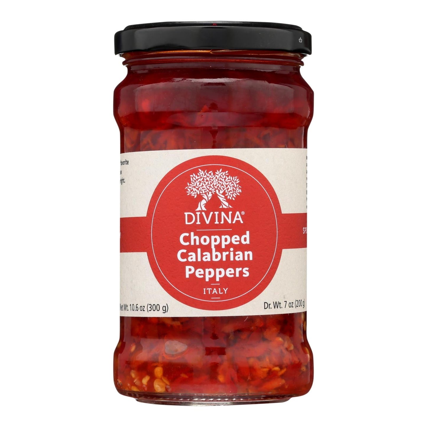 Divina Calabrian Peppers, Chopped (Pack of 6 - 10.6 oz)