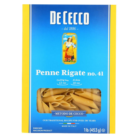 De Cecco Premium Penne Rigate Pasta (Pack of 12 - 16 Oz.)