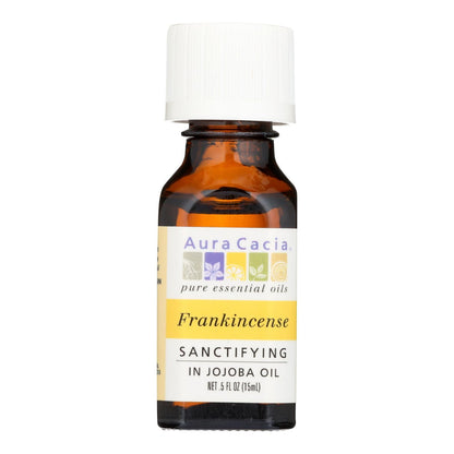 Aura Cacia Frankincense in Jojoba Oil, Sanctifying (0.5 fl oz)
