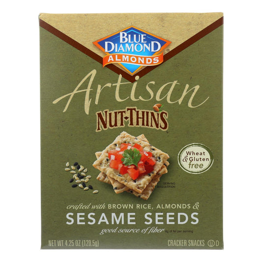 Blue Diamond Artesian Nut Thins Sesame Seed, 4.25 Ounce (Pack of 12)