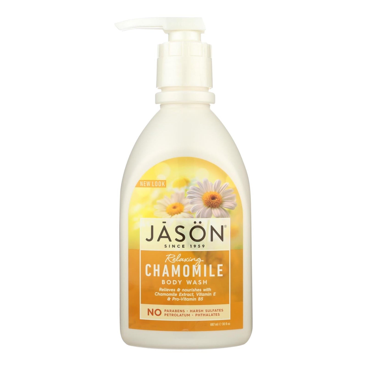 Jason Pure Natural Body Wash, Nourishing Chamomile, 30 Fl Oz