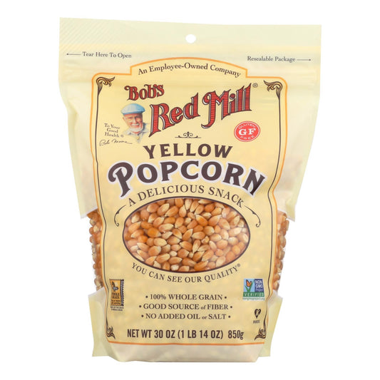 Bob's Red Mill Organic Popcorn, 4-Pack, 30 Oz, Gluten-Free, Non-GMO, Kosher