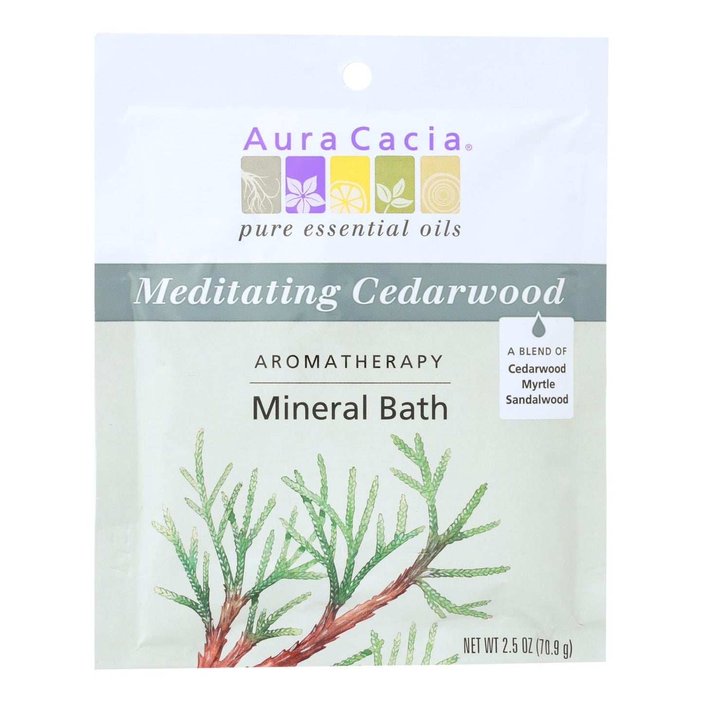 Aura Cacia Mineral Bath Meditation, 2.5 Oz., 6-Pack