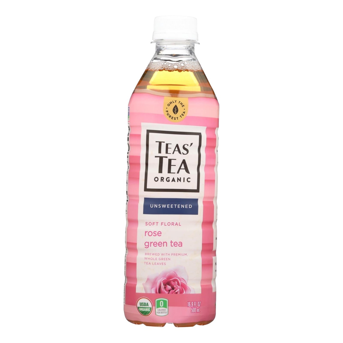 Ito'en Organic Matcha Green Tea with Organic Rose - 16.9 Fl Oz Bottles (Pack of 12)
