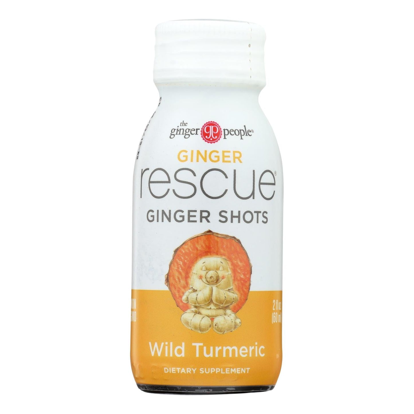 The Ginger People Ginger Shot Rescue Turmeric, 12 Pack, 2 Fz