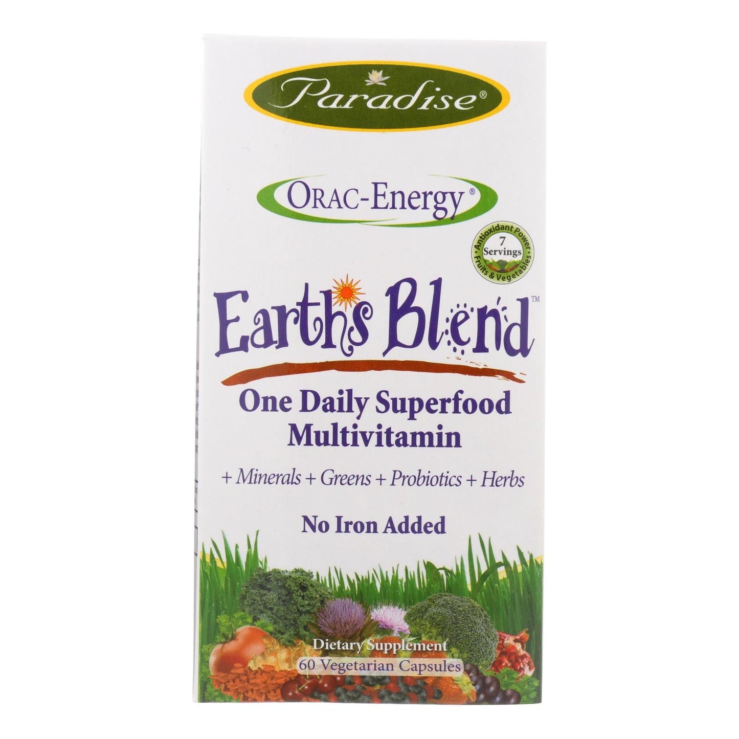 Paradise Herbs Orac-Energy Multi Vcaps: Iron-Free Heart Health Support (60 Ct.)