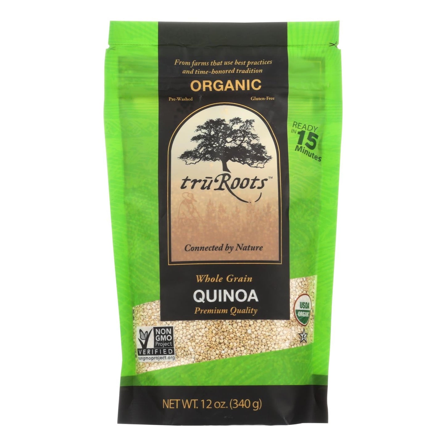 Truroots Organic Whole Grain Quinoa | 6 Pack, 12 Oz Each