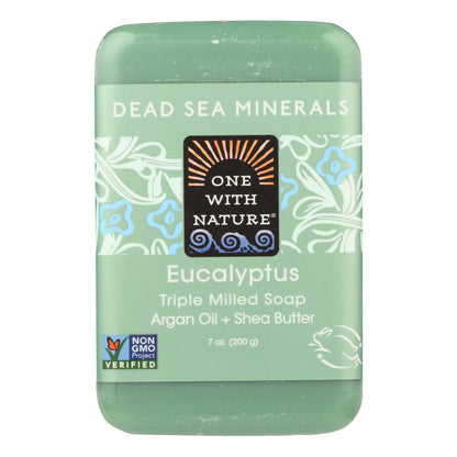 One With Nature Triple-Milled Eucalyptus Soap Bar - 7 Oz.