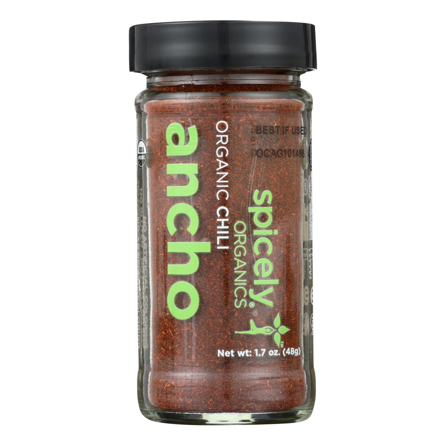 Spicely Organics Organic Ancho Ground Chili (3 x 1.7 oz)