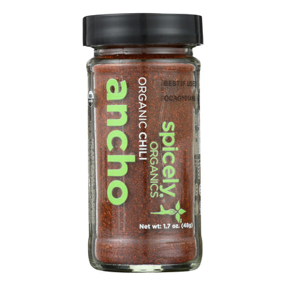 Spicely Organics Organic Ancho Ground Chili (3 x 1.7 oz)