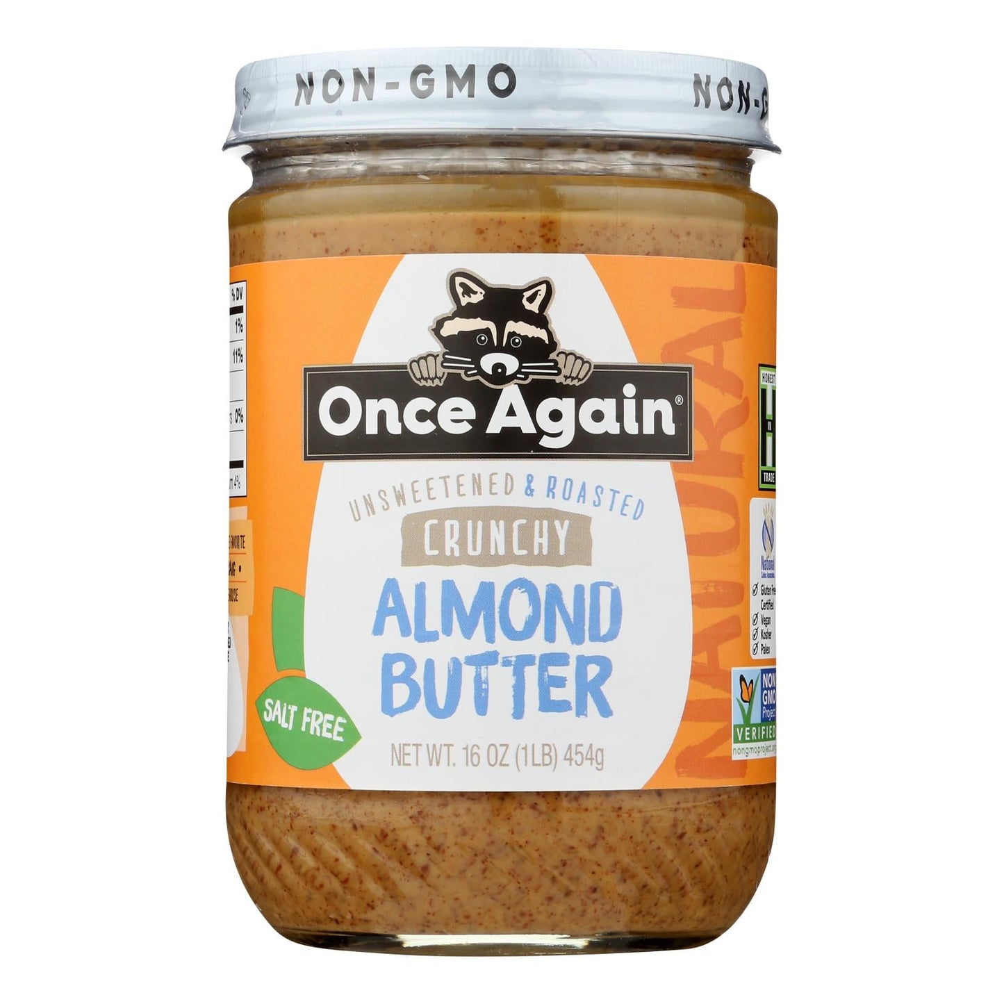Once Again Almond Butter Crunch, 16 oz (Case of 6) - Non-GMO