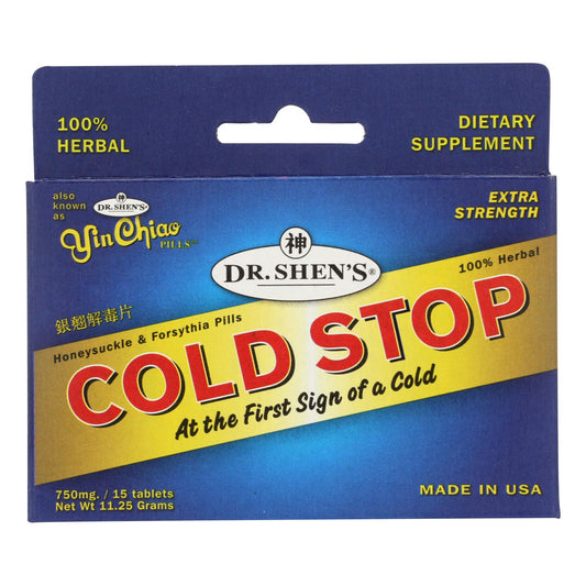 Dr. Shen's Coldstop Tablets (Pack of 15 Tabs)