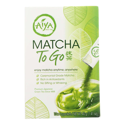 Aiya Matcha To Go Sticks (8 Packs of 10 Count)