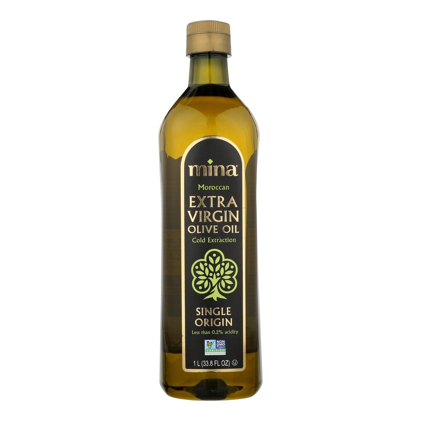Mina Extra Virgin Olive Oil Single Origin - 33.8 Fl Oz. (Pack of 6)