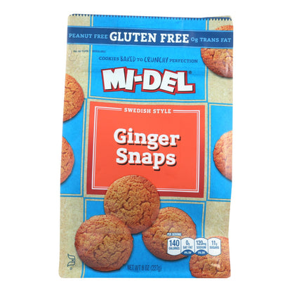 Midel Classic Ginger Snaps Cookies, 8 oz. (Pack of 8)