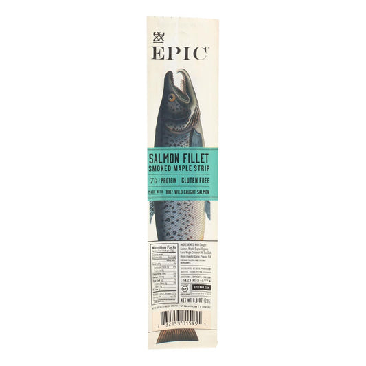 Epic Smoked Maple Salmon Fillet | Pack of 20 | .8 Oz.