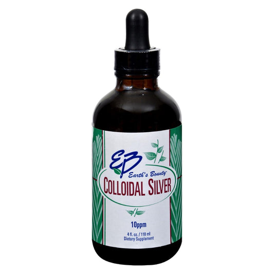 Earth's Bounty Silver Mineral Solution - 10 PPM Immune Support - 4 Fl Oz