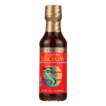 San-J Szechuan Cooking Sauce, Pack of 6, 10 Fl Oz
