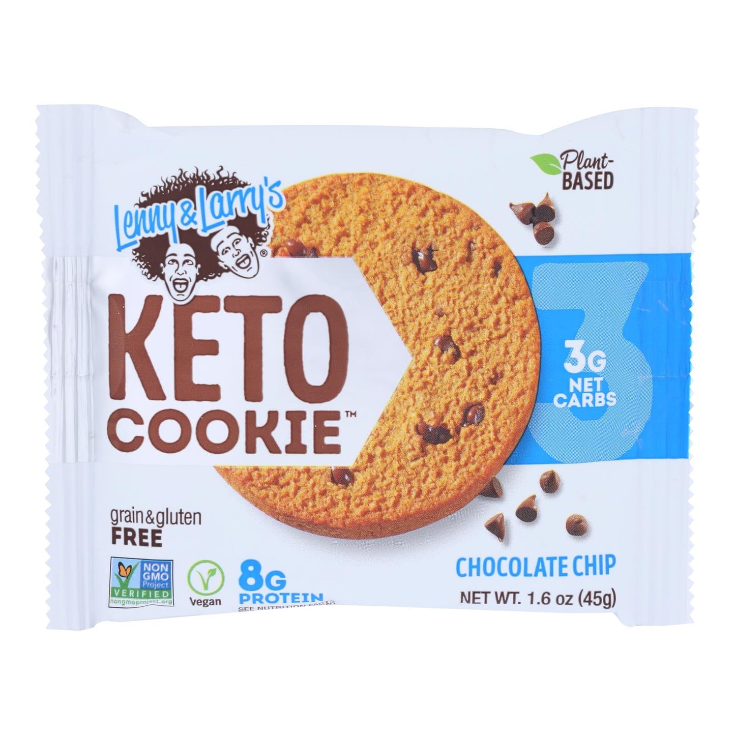 Lenny & Larry's Keto Chocolate Chip Cookies, 1.6 Oz., Pack of 12