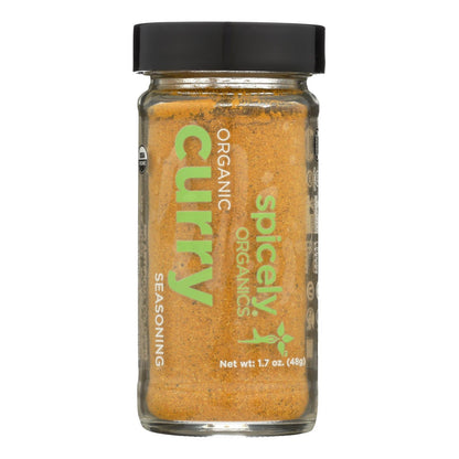 Spicely Organics USDA Certified Organic Premium Curry Powder, 3 x 1.7 Oz. Bags