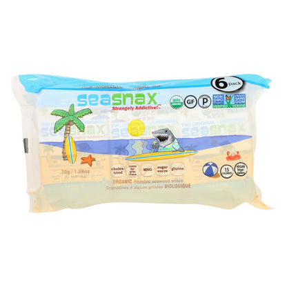 Seasnax Organic Seaweed Snack - Original (12 x 1.08 Oz.)