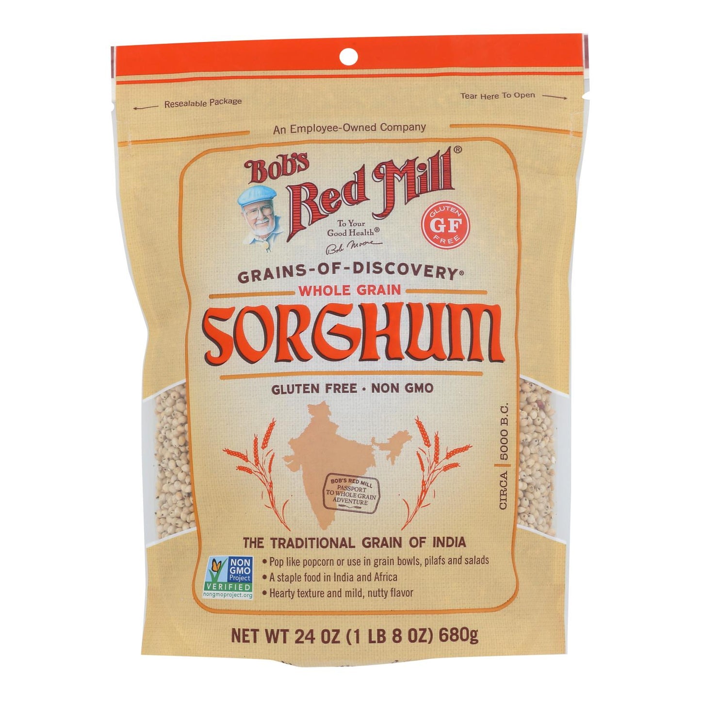 Bob's Red Mill Gluten Free Sorghum, 24 Oz. (Pack of 4)