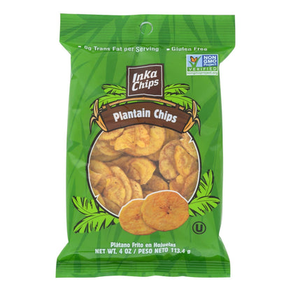 Inka Crops Organic Plantain Chips, Original Flavor, 12 Pack (4 Oz.)