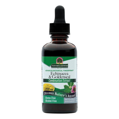 Nature's Answer Echinacea and Goldenseal Alcohol-Free Liquid Extract, 2 Fl Oz