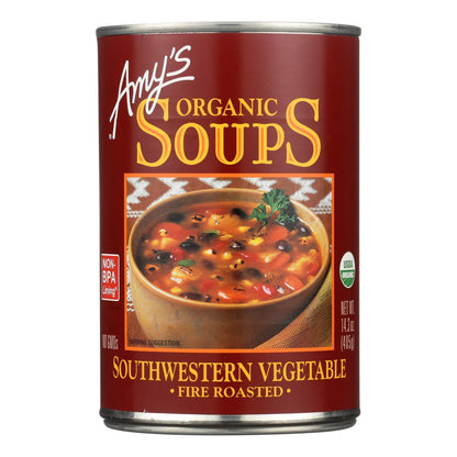 Amy's Organic Fire-Roasted Southwest Vegetable Soup (14.3 Oz., Pack of 12)