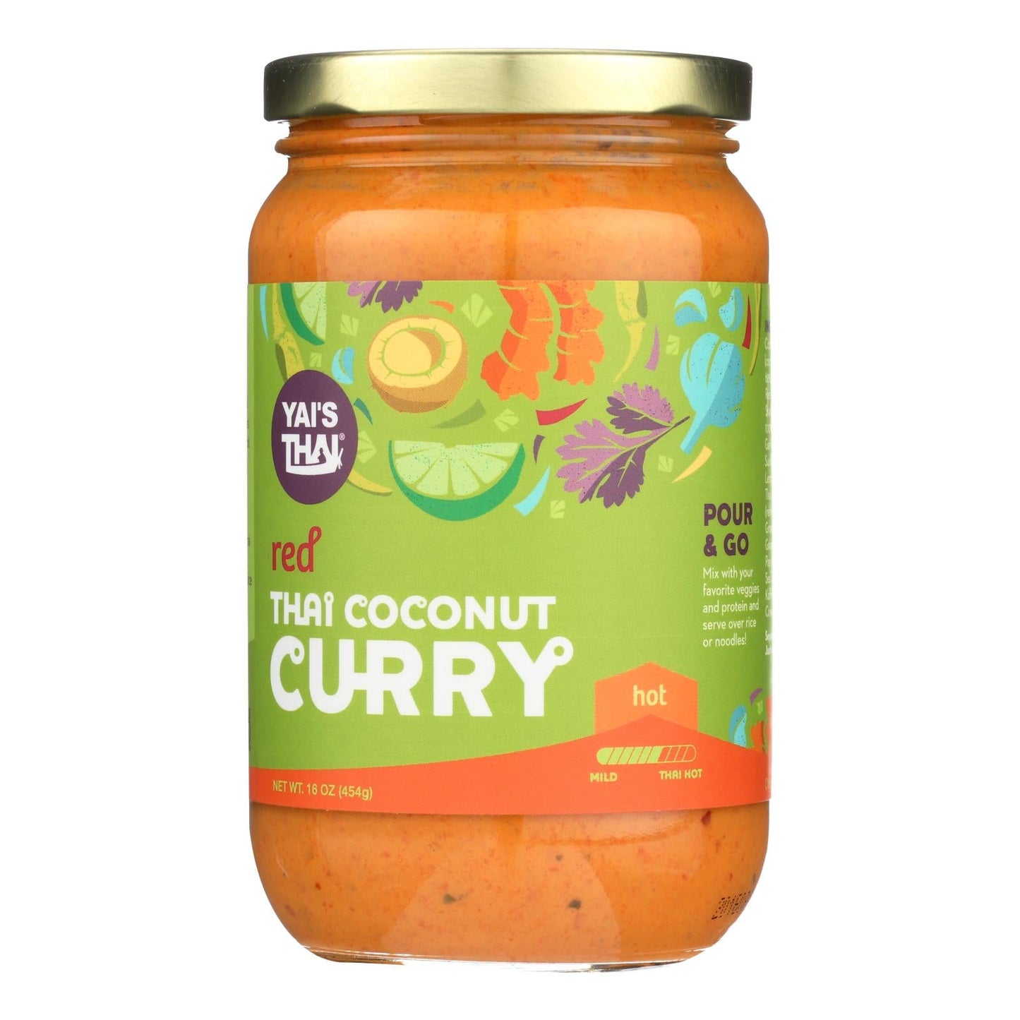 Yai's Savory Thai Red CurrySauce (Pack of 6 - 16 Oz.)