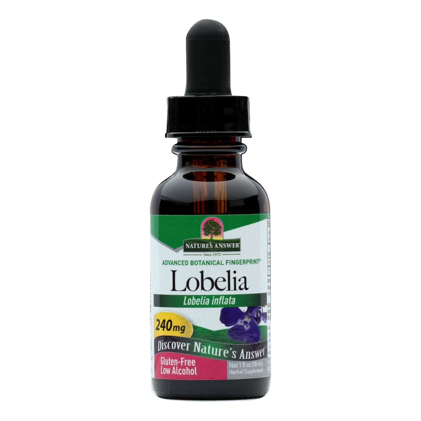Nature's Answer Organic Alcohol Lobelia Herb Extract (1 Oz.)