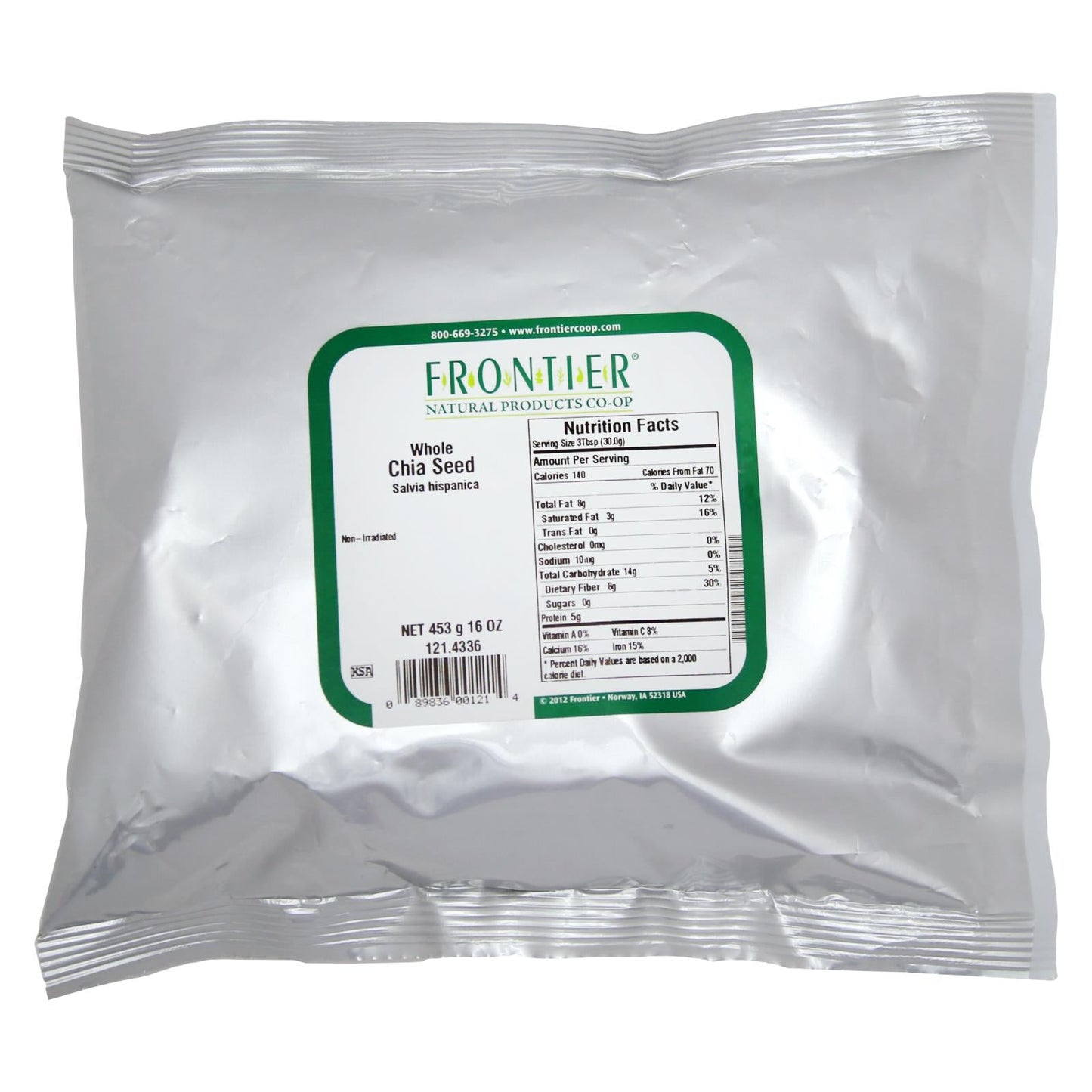 Frontier Herb Chia Seeds (Whole - 1 lb.)