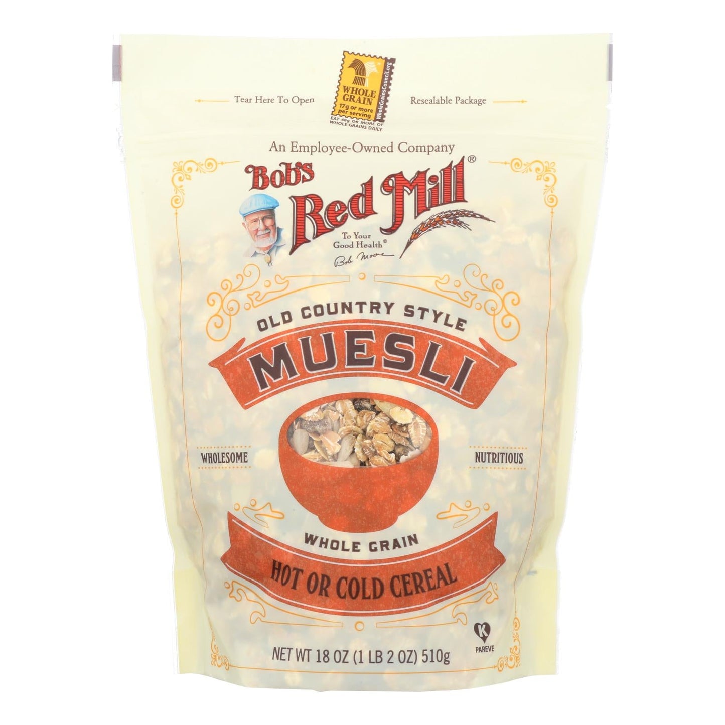 Bob's Red Mill Old Country Style Muesli Cereal (Pack of 4) - 18 Oz