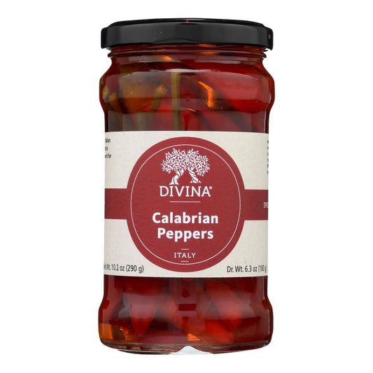 Divina Calabrian Peppers, 9.2 Oz. Pack of 6