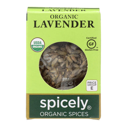Spicely Organics Premium Organic Dried Lavender, 6-Pack 0.1 Oz. Cases