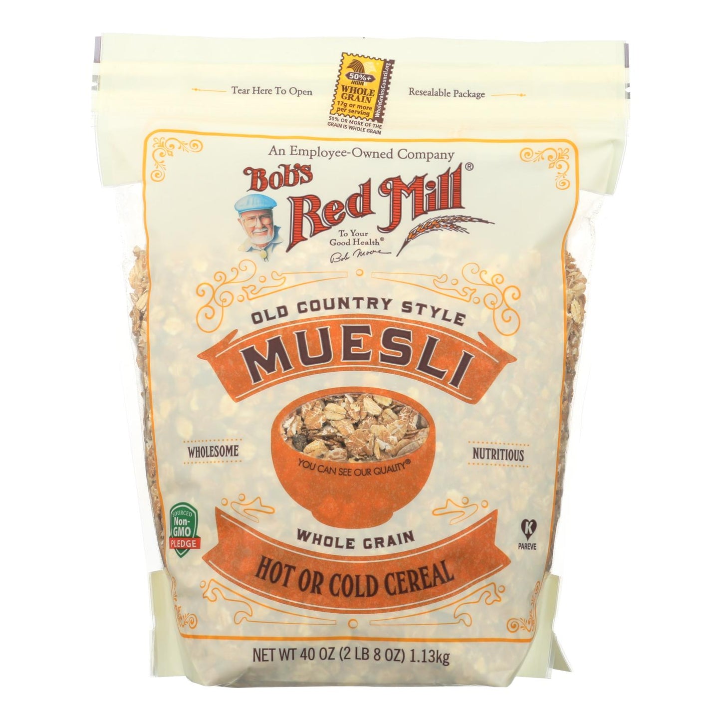 Bob's Red Mill Muesli Hot or Cold Cereal (Pack of 4 - 40 Oz.)