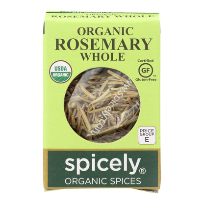 Spicely Organics Organic Whole Rosemary Leaves, 6 x 0.2 Oz.