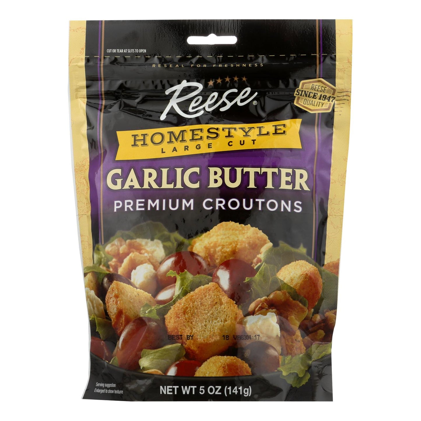 Reese Garlic Butter Croutons, 5oz, Pack of 12